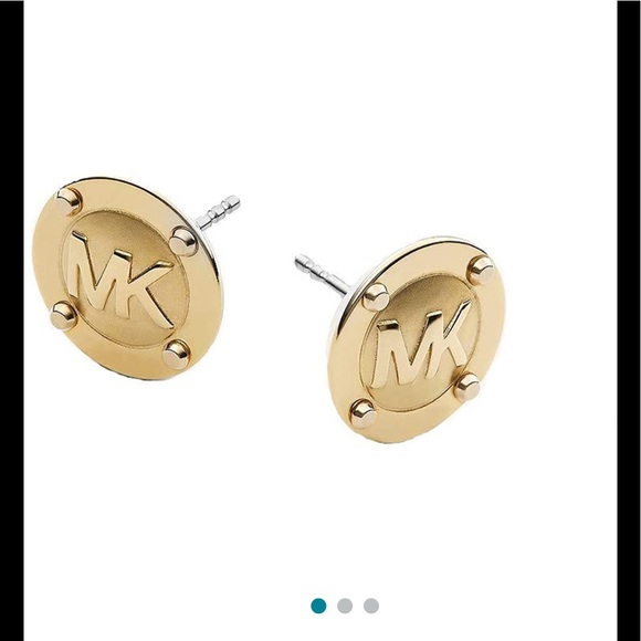 Michael Kors Gold Tone Astor Women's Stud Earrings - Picture 1 of 3